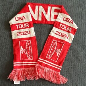 Arsenal Red and White USA Tour 2024  Scarf NWT